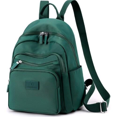 Fashion Multi-layer Women Backpacks Light Weight Student Book Bag Waterproof Nylon Travel Knapsack Teenager Girl School Rucksack