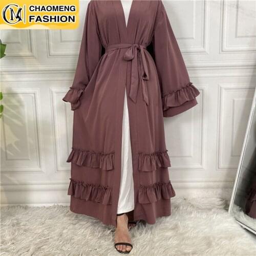 Musulman De Mode Ramadan Cardigan Kaftan Turkey Islamic Clothing Muslim For Women Dubai Abaya Modest Robe Caftan Arab Kimono