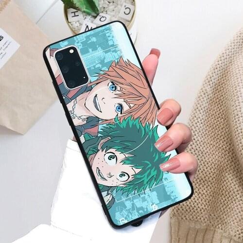 For Samsung Galaxy Kingdom hearts my hero academia Soft TPU Black Border Samsung Galaxy Case