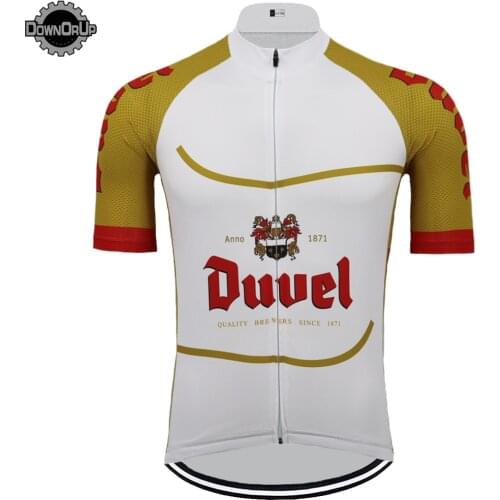 NEW Duvel beer cycling jersey top bike wear short sleeve cycling clothing go pro team ropa ciclismo summer clothes MTB