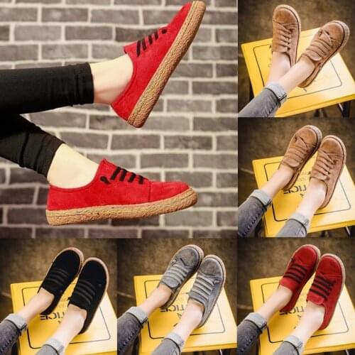 New Spring Women Flats Shoes Loafers Round Toe Wide Shallow Slip-on Casual Lady Flats Shoes Oxford Shoes For Women