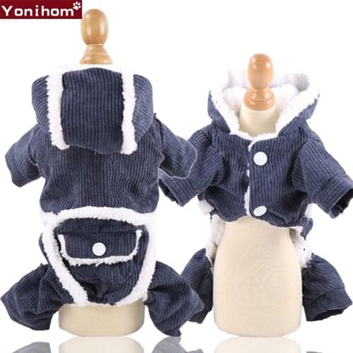 Pet Clothes Winter Warm Cute Dog Hoodie Winter Pet Dog Clothes For Dogs Coat Jacket Cotton French Bulldog Clothing For Dogs Pets