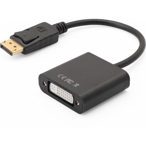 DisplayPort Display Port to DVI Converter Cable Male to Female DP to DVI-I Adapter for PC Computer Laptop 100pc/lot