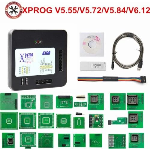 2020 Hot XPROG V5.55 V5.70 V5.72 V5.74 V5.75 V5.84/V6.12 Black Metal Box ECU Programming ECU Chip Tuning Interface Free Shipping