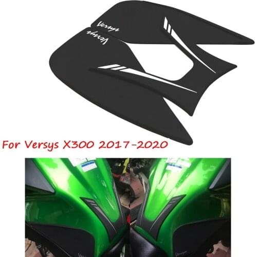 Motorcycle Anti-Heated Gas Tank Side Grip Traction Knee Protector Sticker Anti Slip Pad For Kawasaki Versys X300 X-300 2017-2020