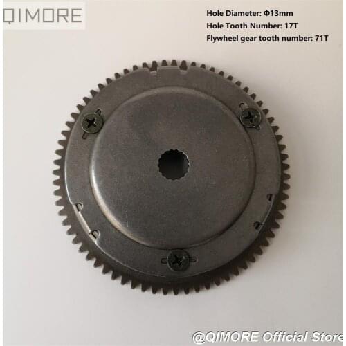 17-tooth Starter Clutch Assembly for Scooter Minarelli 50 JOG50 1PE40QMB YW50 ZUMA50 2002~2011