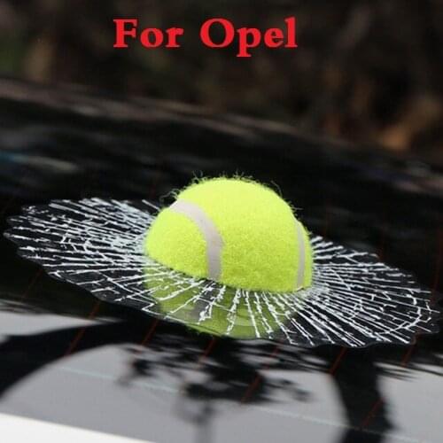 Car-Styling 3d Ball Hit Tennis Glass Sticker For Opel Insignia Insignia Opc Karl Mokka Signum Speedster Tigra Vectra Opc Vita