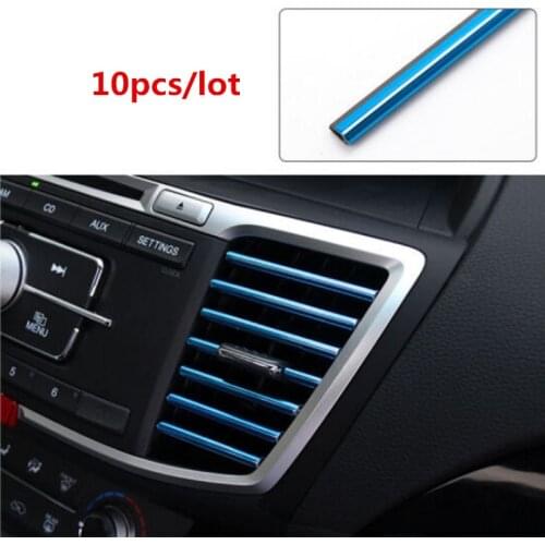 Car-styling 2020 New U Shaped DIY Air Vent Grille Decoration for TOYOTA RAV4 C-HR COROLLA CROWN REIZ PRIUS COROLLA VIOS LAND