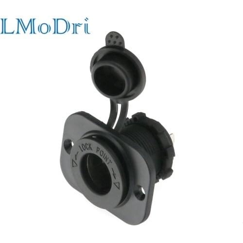 Free shipping new universal Weatherproof Motorcycle ATV RV modification Accessory Lighter Socket 12 V Volt Power Outlet holder