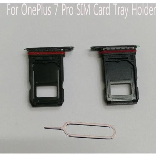 For Oneplus 7 pro SIM Card Tray Holder Slot Adapter Socket Dual SIM Replacement Parts