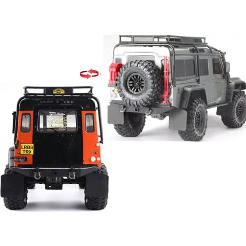 For TRAXXAS TRX-4 D110 Defender Upgraded Parts Rubber Mudguard Front & Rear Mud Fender Guard with Metal Stand