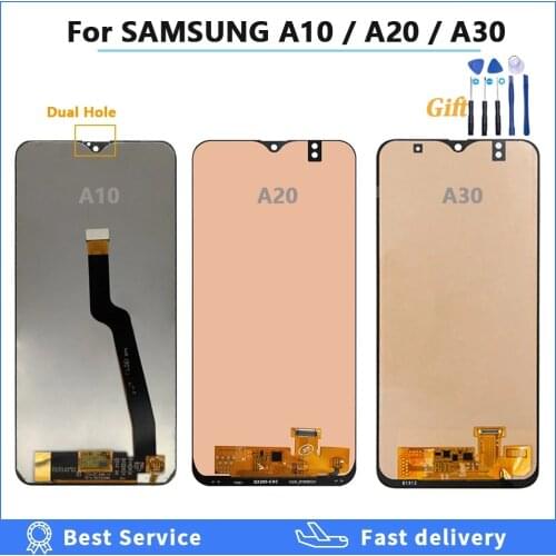 LCD For SAMSUNG GALAXY A10 A105 A105F A20 A20 A205 A30 A305 LCD Display Touch Screen Digitizer Assembly LCD Screen Replacement