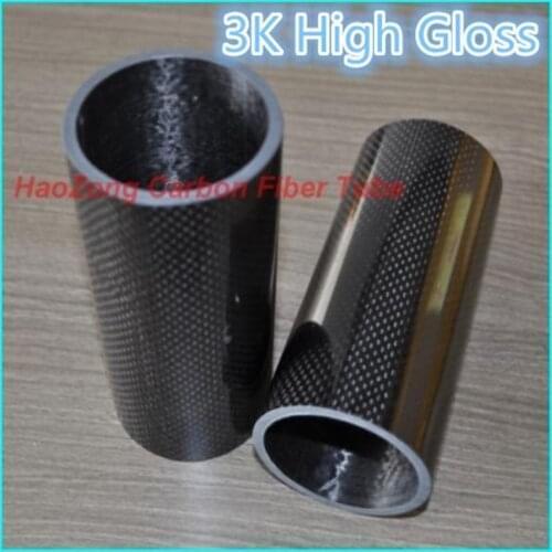 1pc Glossy 50MM OD X 48MM ID X 500MM Carbon fiber tube/tubing/tail tube/wing tube Quadcopter arm Hexrcopter 50*48*500