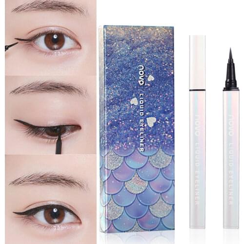 1pcs Long-lasting Liquid Eyeliner Waterproof Quick-drying Natural Eye Liner Easy To Wear Black Eyeliner Pencil Eye Makeup Tools