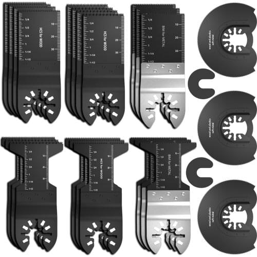 15/20/25/27/50/108pcs Oscillating Multi Tool Saw Blades For Renovator Power Tools Cutting Wood Tools Electric Tools Accessories