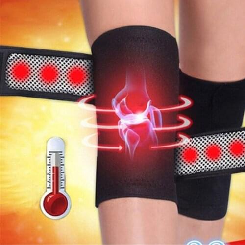 2 PCS Brace Support Tourmaline Belt Self Heating Knee Pads Magnetic Therapy Knee Protective Pain Relief Arthritis Patella Pads