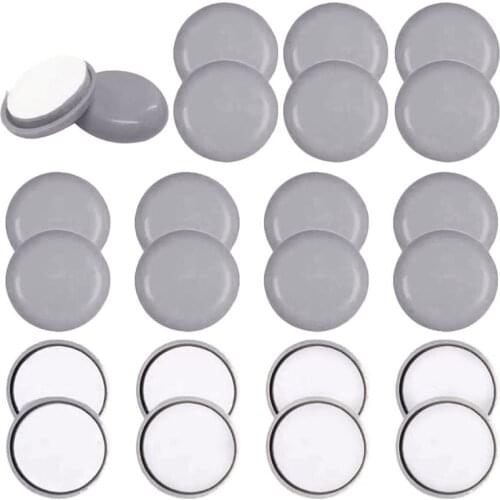 24 Pcs Furniture Sliders Gliders For Carpet Laminate Floor Sliders Self Adhesive Sofa Glider Pads For Furniture Bed