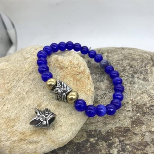 5.88mm Hole 316l Stainless Steel Retro Fish European Charm Beads For Bracelet DIY Jewelry Making Wholesales