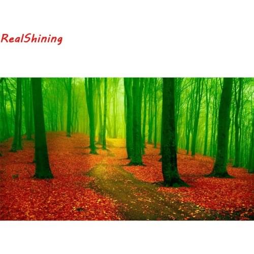 5D Diy Diamond Painting Cross Stitch full Square Diamond Embroidery Autumn forest picture for room Decor H1272