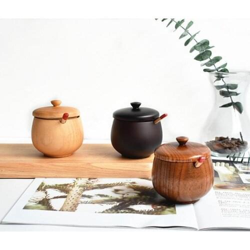 Salt Seasoning Pot Herb Storage Jar Spice Tank With Lid Suger Container Plant Based Kitchen Tools Pepper Shakers