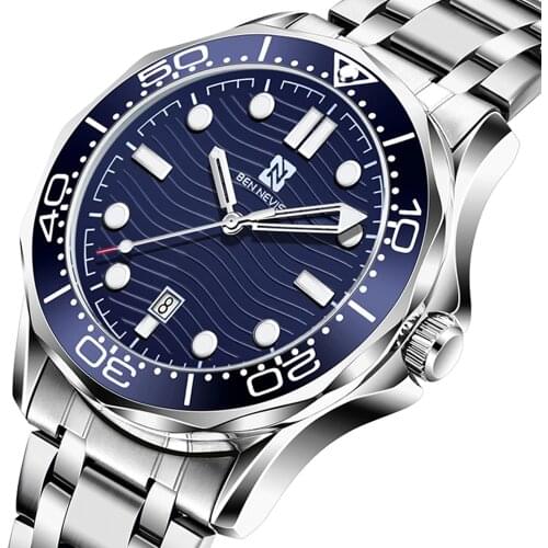 2021 Top Brand Luxury Fashion Diver Watch Men 30ATM Waterproof Date Clock Sport Watches Mens Quartz Wristwatch Relogio Masculino