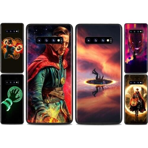 Marvel Avengers Doctor Strange For Samsung Galaxy S21 S10 S10E S9 S8 S7 Note 20 10 9 8 Ultra 5G Plus Edge Pro Black Phone Case