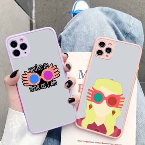 Luna Lovegood Phone Case for iPhone X XR XS 7 8 Plus 11 12 pro MAX Translucent Matte Shockproof Case