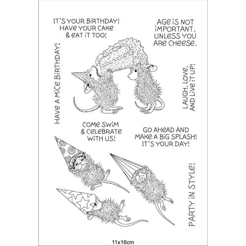 Mouse stamp Clear Stamp for Scrapbooking Transparent Silicone Rubber DIY Photo Album Decor A39