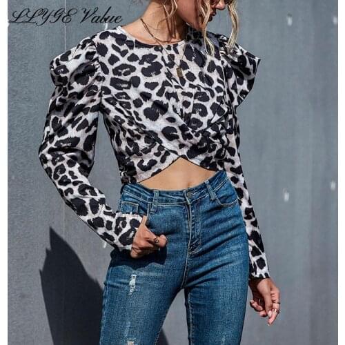 Леопардовые блузки LLYGE China At AliExpress