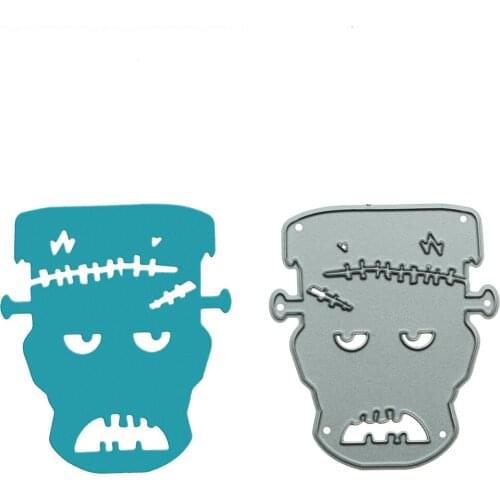 Small Size Frankenstein Pattern Metal Cutting Dies DIY Halloween Invitation Card Decorating Clipart Craft Paper Cutter Stencil