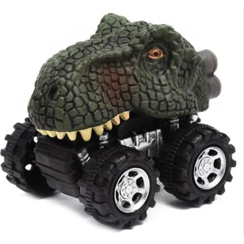 6 Styles Dinosaur Tyrannosaurus Tatankacephalus Dilophosaurus Triceratops Pterosauria Spinosaurus Model Mini Toys Back Car