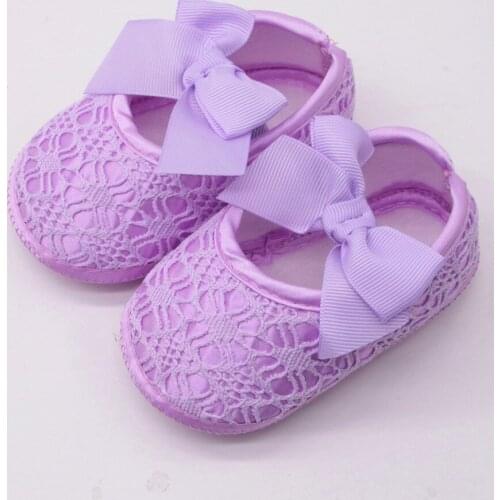 Newborn Baby Girls Soft Shoes Soft Soled Non-slip Bowknot Footwear Crib Shoes First Walkers For Baby Сандалии