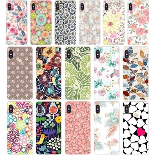 206H Decorative pattern Soft Silicone Tpu Cover phone Case for xiaomi redmi 6 pro 5 plus note 6 pro 4 4x mi 8