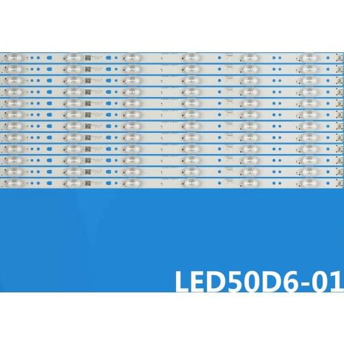New 12 PCS 6LED 495mm LED backlight strip for LE50A7100L LED50D6-ZC14-01(A)(A)30350006202 30350006201 30350006205 V500HJ1-PE8