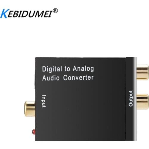 New Digital Optical Coaxial Toslink Signal To Analog Audio Converter Adapter RCA Digital To Analog Audio Converter Adapter