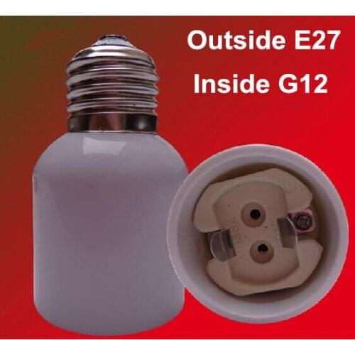 1pc E27 To G12 G12 To E27 Lamp Holder Converter For Light tulb