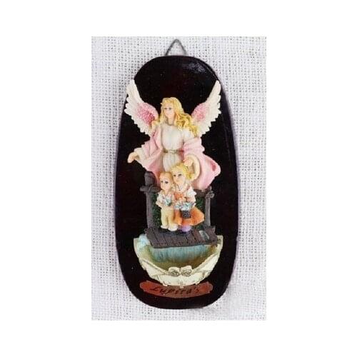 Christian Crafts Catholic Relics Our Lady of The Sacred Heart Angels Guarello Our Lady of The Sacred Pool Resin Crafts