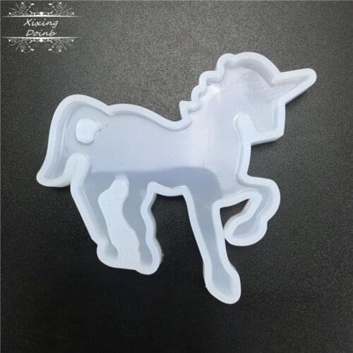 DIY Unicorn shape silicone soft candy mold cake decoration tools handmade resin mold decoration tools