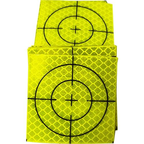 100pcs 60x60mm Reflector Sheet For Total Station Survey geography Fluorescent Green sheet Reflective Sticker size 20 30 40 50 mm