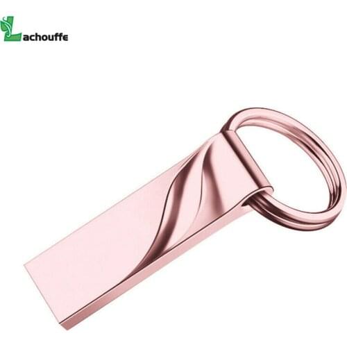 New arrivals usb flash drive 64GB 32GB 16GB 8GB 4GB pen drive pendrive waterproof metal silver u disk memoria cel usb stick gift