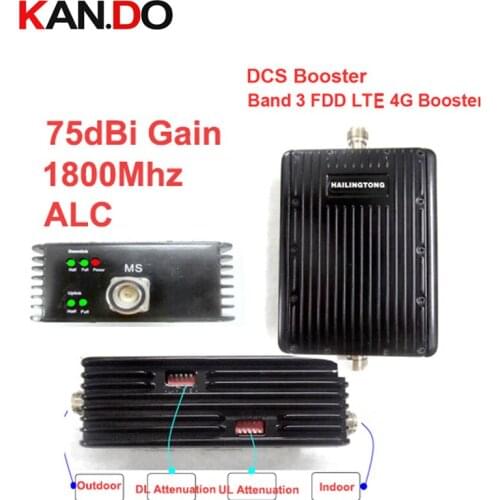 Attenuation switch function 75dbi ALC function DCS booster DCS repeater,1800Mhz booster 1800Mhz repeater 30dbm dcs 1800 booster