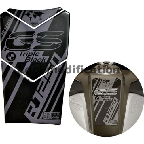 Motorcycle Gas Fuel Oil Tank Pad Protector Cover Sticker For BMW R1250GS Adventure Triple Black 2020 2021 3D Resin Decals