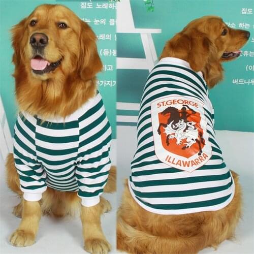 Golden Retriever Dogs Pets Clothing Bulldog Horse Print Clothes for Dogs Cotton Buldog Francuski Big Dog Clothes Sportswear
