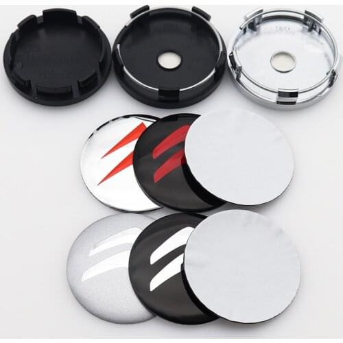 4pcs 3D new 56mm 60mm 65mm 68mm logo car emblem Wheel Center Hub Cap auto Rim refit badge covers sticker styling accessories XTL