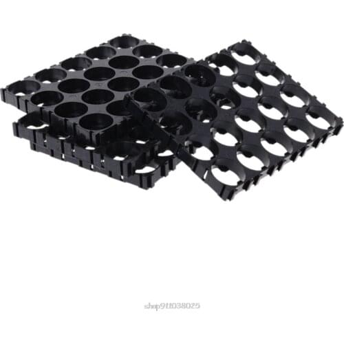 4x Black 18650 Battery 4x5 Cell Spacer Radiating Shell Pack Plastic Heat Holder Ja05 21 Dropship