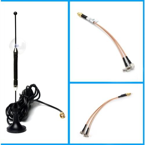 10dBi 4G Antenna RG174 with SMA Female to Y type 2 X TS9 Male RG316 3M Cable Magnetic Base 696-960MHz / 1710-2690MHz