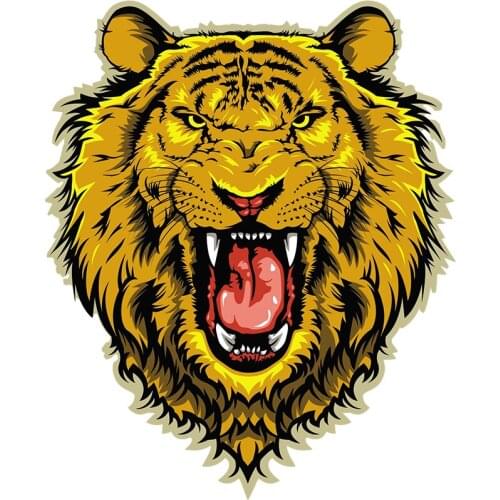 Car Stickers Decor Motorcycle Decals Giant Tiger Decorative Accessories Creative Sunscreen Waterproof Suitable for Car Windows