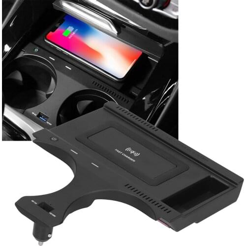 Wireless Car Charger QC3.0 USB Interface Phone Charging Plate Fit for X3 G01 X4 G02 2019 2021 Auto Accessories