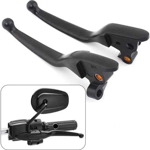 Motorcycle Black Handlebar Control Levers Clutch Brake Levers For Harley Touring Street Glide 14-16 FLHR FLHRC 08-13 Trike CVO