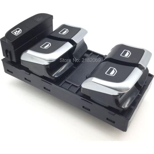 Chrome Driver Side Electric Master Window Control Button Switches For AUDI A4 S4 Q5 B8 Allroad 8KD 959 851A ,8K0 959 851F